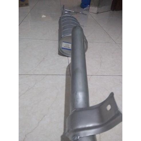 Knalpot belakang mobil Mitsubishi T120SS injection. Standard muffler.