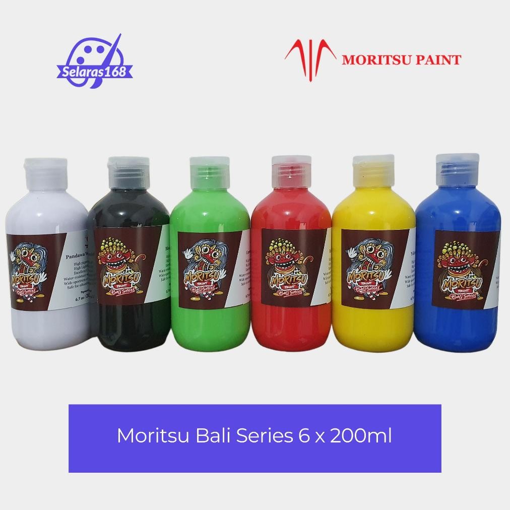 

Cat Akrilik Set Moritsu Acrylic Paint Bali Series 200 ML - 6 Colours