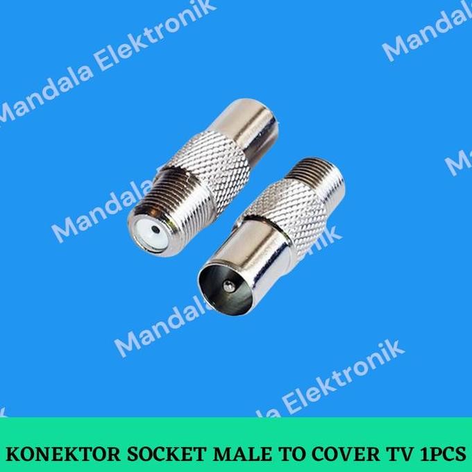 Update (1) Konektor Soket F to Jack TV iwam33 Kualitas Baik