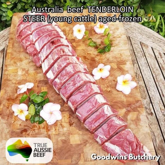 

600Gr Beef Tenderloin Australia Steer (Young Cattle) Aged-Frozen Steak Cuts Eye Fillet Mignon Kilcoy Amh John-Dee Daging Sapi Import Has Dalam