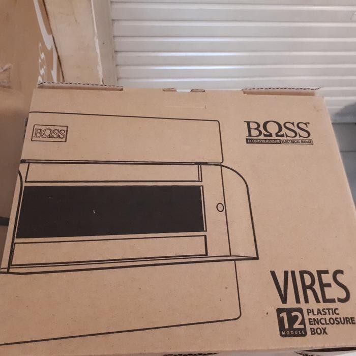 Box MCB 12 Grup Merk Boss, Out Box (Luar Tembok) . Untuk 12 MCB