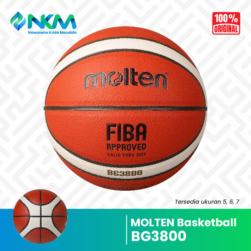 Bola Basket Molten B7G3800 / BG3800 / BG 3800 / B7G 3800 / B6G 3800 / B5G 3800 ORIGINAL 100% LEATHER