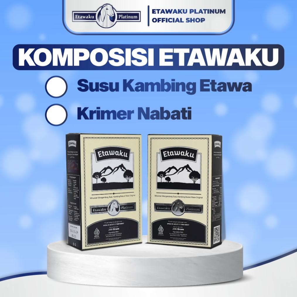 

Coastal Etawaku Platinum Paket 2 Box - Susu Kambing Murni & Krimer Bubuk Su-146