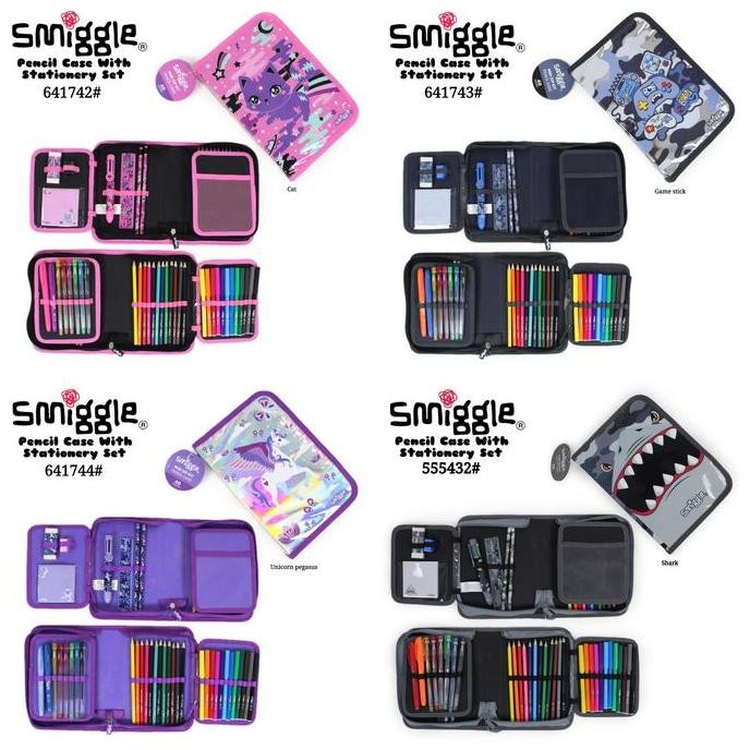 

NEW SMGLE PENCIL CASE & STATIONERY SET 40 P/ ALAT TULIS SMGLE/ KADO