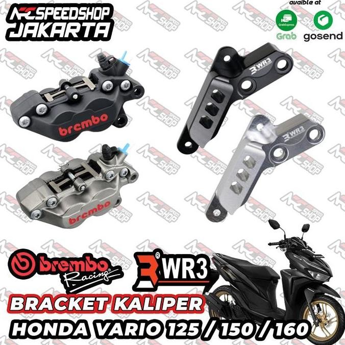Braket Kaliper WR3 + Brembo Kaliper 4P Honda Vario 125/150/160