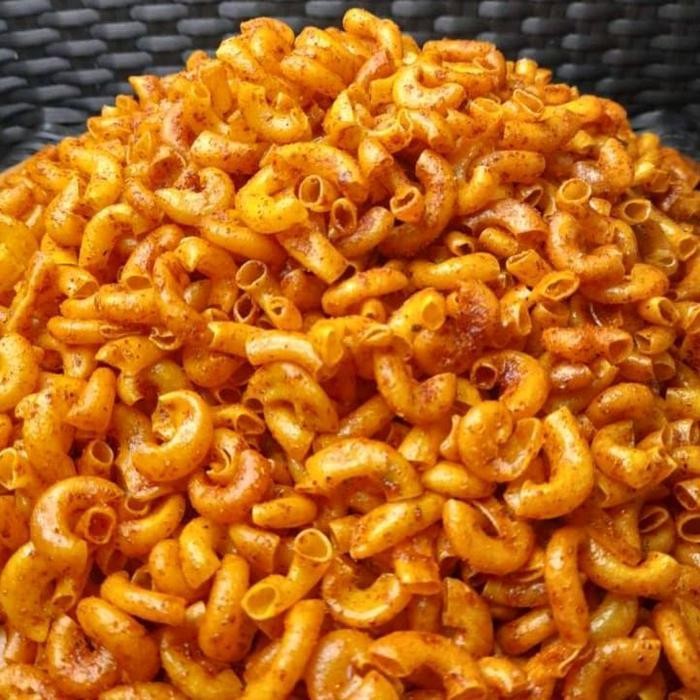 

Cri Makaroni Cikruh 500G Daun Jeruk Camilan Asin Pedas Makanan Camilan - Spices Food Snack Cemilan