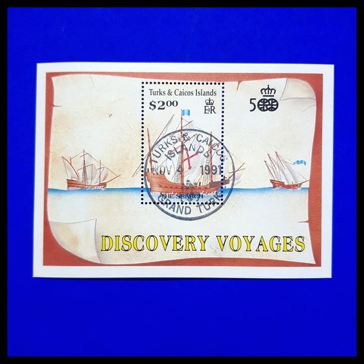 

HOT DEAL PERANGKO/PRANGKO KAPAL LAYAR ~ DISCOVERY VOYAGES. TURKS & CAICOS IS !!!!!