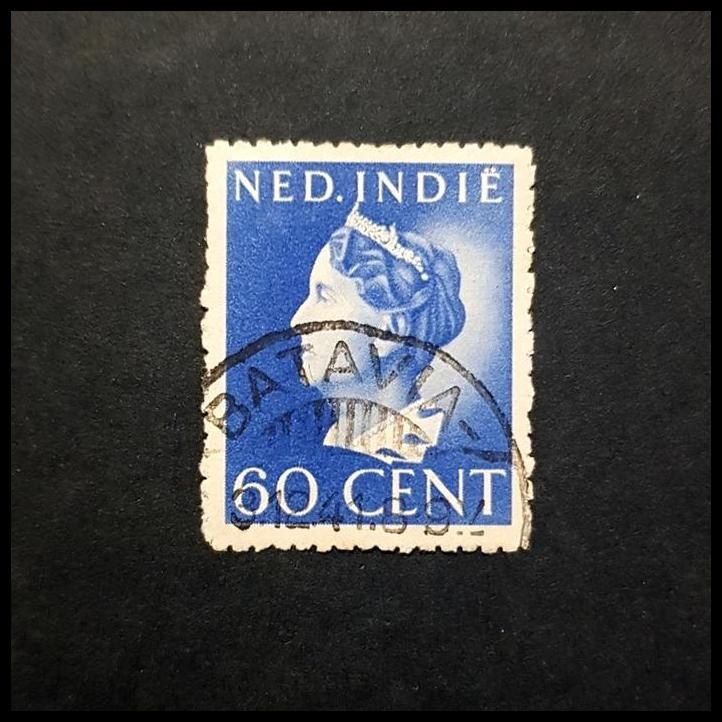 

TERBARU PRANGKO NED INDIE. RATU WILHELMINA 60 CENT CAP POS BATAVIA 1941 !!!!