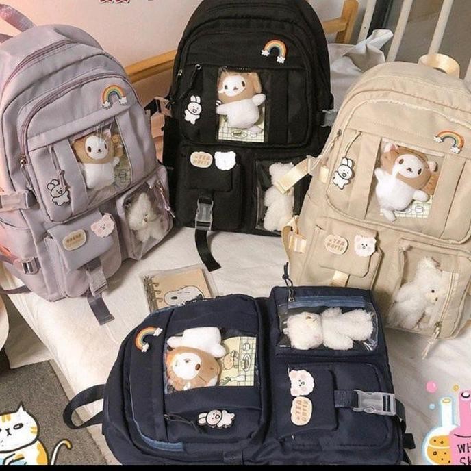 

Spesial Tas Ransel Sekolah Anak Sd Smp Sma Dengan 2 Boneka Dan Pin Import Mp12