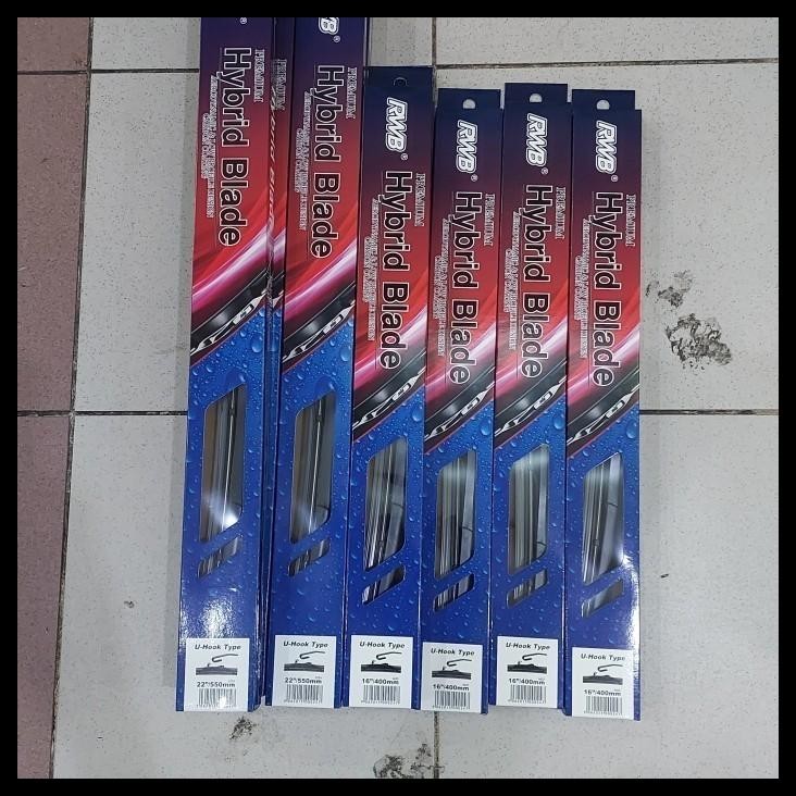 GRATIS ONGKIR WIPER WIFER MOBIL DATSUN GO HYBRID RBW MODEL U-HOOK 