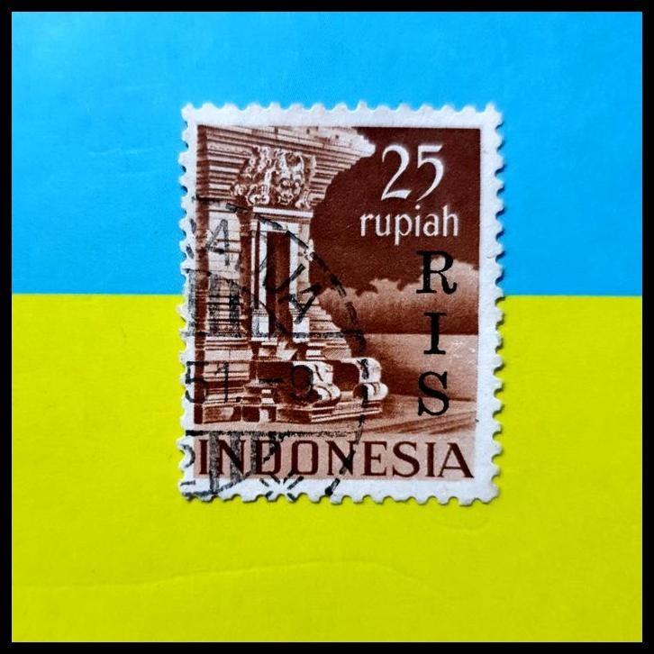 

DISKON PRANGKO INDONESIA 1950. CETAK TINDIH RIS (REPUBLIK INDONESIA SERIKAT) 25 RUPIAH. KONDISI USED. CUKUP LANGKA. HARGA KATALOG 400K