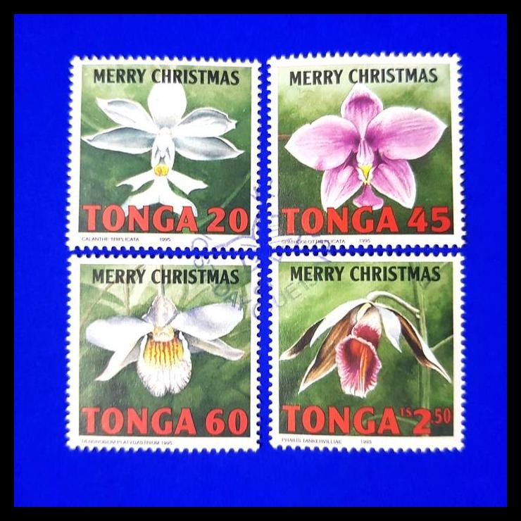 

BEST DEAL PRANGKO BUNGA, "MERRY CHRISTMAS" DARI TONGA. HIGH VALUES. SET LENGKAP !!