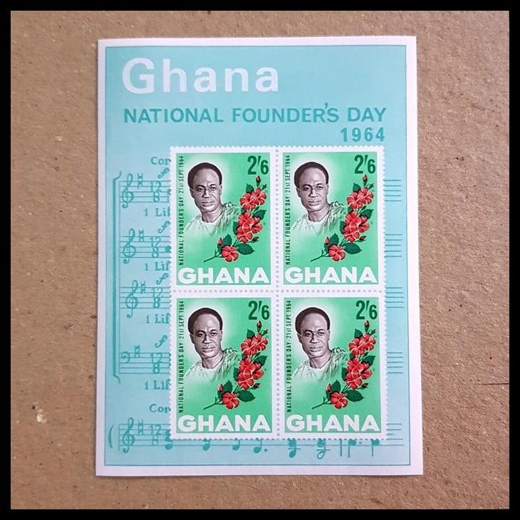 

GRATIS ONGKIR PERANGKO/PRANGKO GHANA, BUNGA ~ NATIONAL FOUNDER'S DAY 1964 !!!!