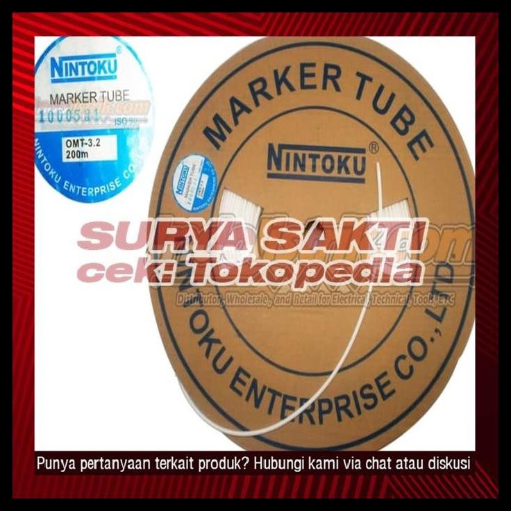 

TERMURAH MARKER TUBE NINTOKU OMT 3.2 200MTR/ROLL PUTIH !!!!!!