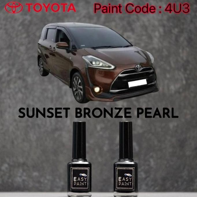 Cat Oles Mobil Suet Bronze Pearl 4U3 Toyota Sienta Coklat Metalik