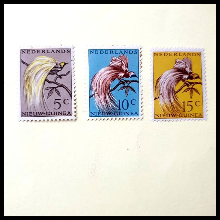 

GRATIS ONGKIR PRANGKO NEDERLANDS NIEUW GUINEA 1954. BIRDS OF PARADISE (3V) !!!!!!