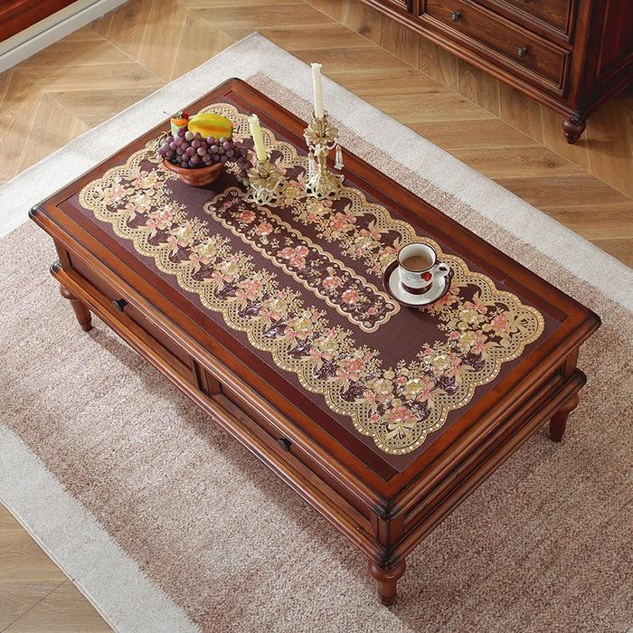 [Cod] Loyal Bosque Taplak Meja Tamu / Alas Makan Dengan Kualitas Tinggi Berenda Anti Air 45X90Cm /50