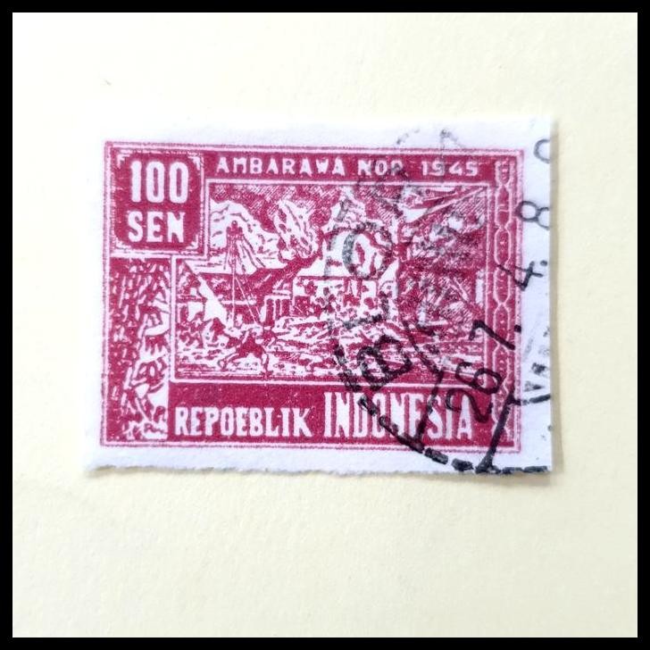 

HOT DEAL PRANGKO REVOLUSI JAWA 1946. J37A 100 SEN. CAP POS, BLORA 26.7.48 !!!!!