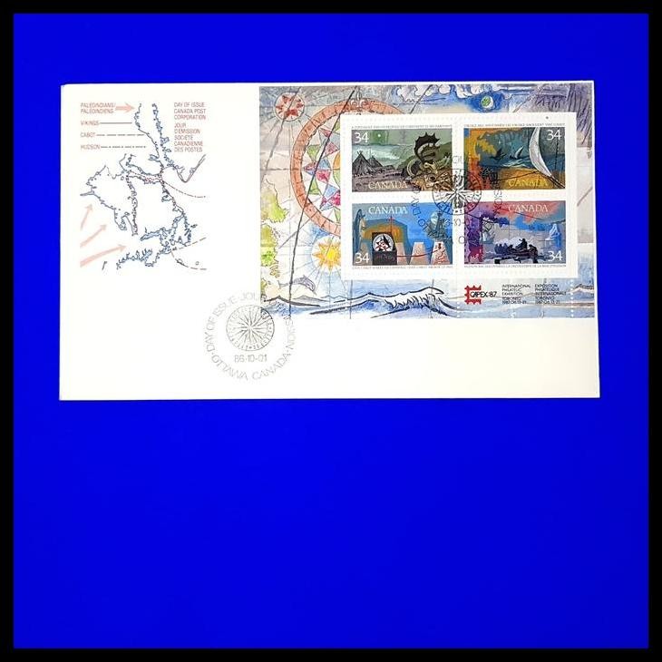 

TERBARU PRANGKO CANADA FDC EXPLORATION OF CANADA. VIKINGS LANDED ABOUT 1000 AD !!!!!