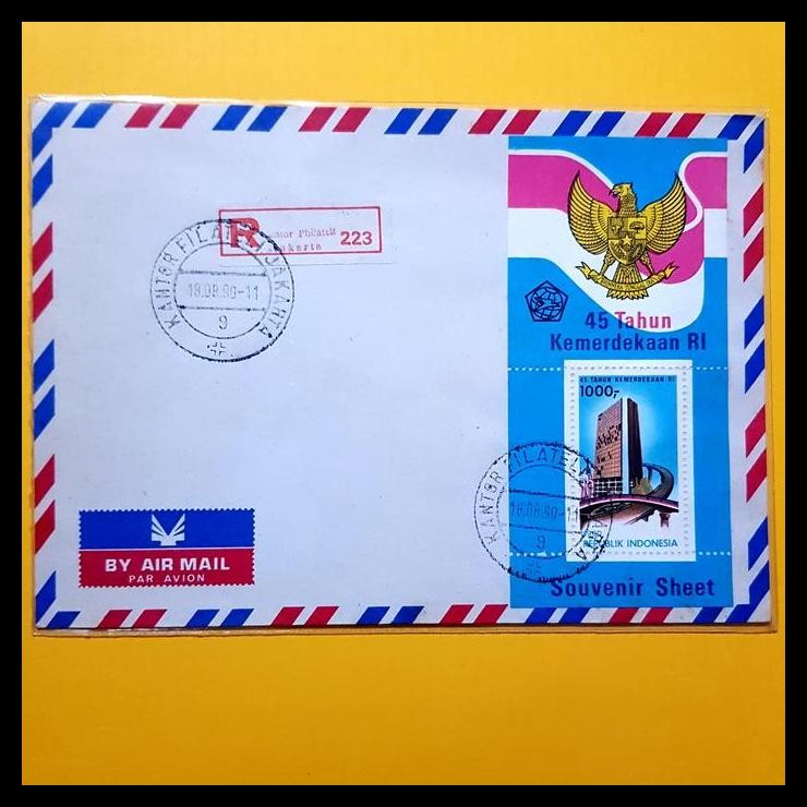 

DISKON PRANGKO INDONESIA STP SS 93 45 TAHUN KEMERDEKAAN RI. KAT. 150K