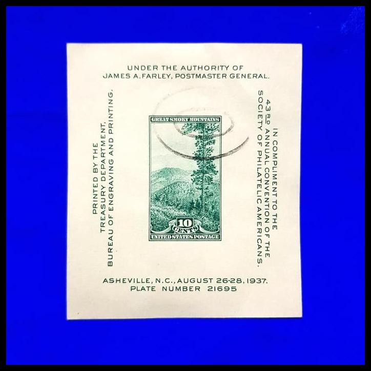 

GRATIS ONGKIR PERANGKO/PRANGKO LAMA AMERIKA. 1937. SS "GREAT SMOKY MOUNTAINS" !!!!!!