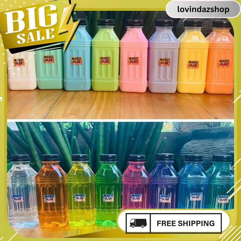 

Lem Clear Glue Magic Glue Lem Tofu Lem Bening Murah Magic Glue Slime Siap Kirim