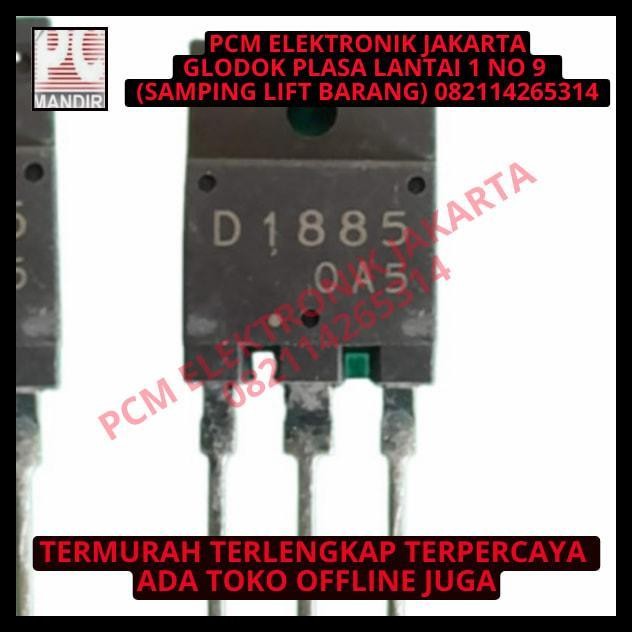 TERMURAH TRANSISTOR TR REGULATOR TV TABUNG D1885 D 1885 2SD1885 2SD 2 SD 
