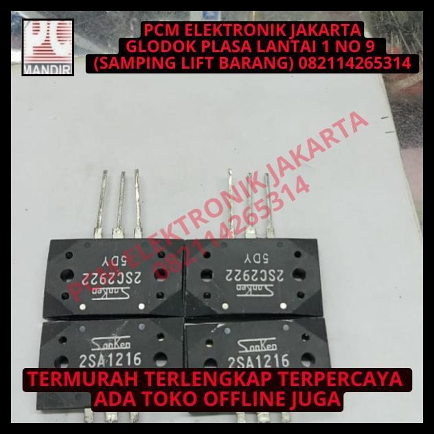 TERBARU TRANSISTOR SANKEN A1216 C2922 2SA1216 2SC2922 ASLI ORI ORIGINAL 5DY 