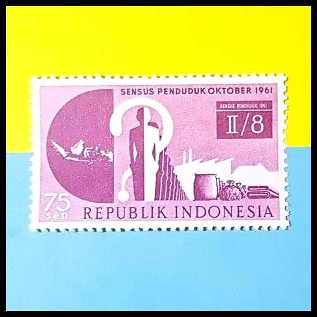 

BEST DEAL PRANGKO/PERANGKO INDONESIA. SENSUS PENDUDUK, OKTOBER 1961. KONDISI LUX !!!!!!