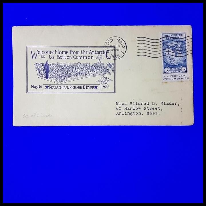 

TERMURAH PERANGKO AMERIKA. FDC 1935. BYRD ANTARCTIC EXPEDITION II. ISTIMEWA !!!!!!
