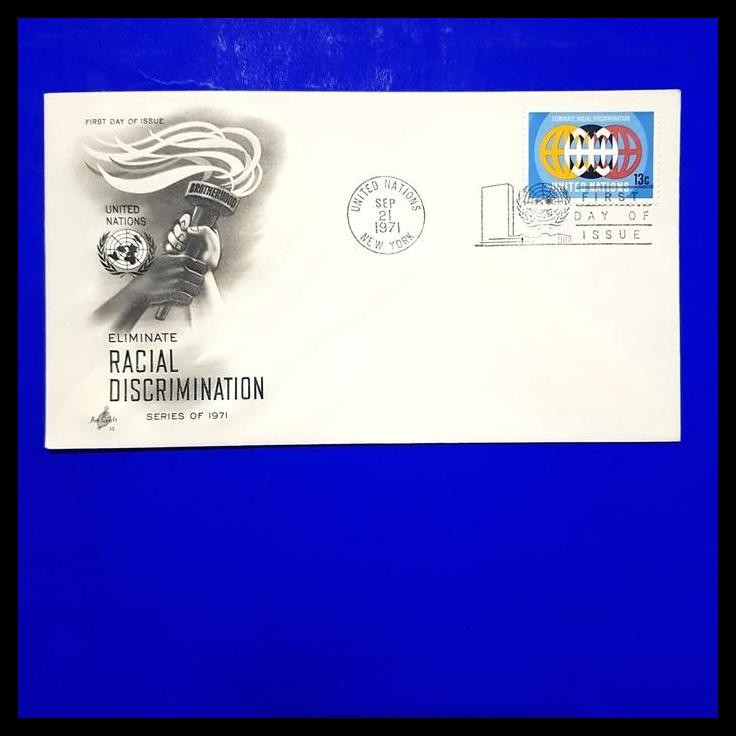 

TERMURAH PERANGKO PBB/UNITED NATIONS. FDC "ELIMINATE RACIAL DISCRIMINATION" !!!!!!
