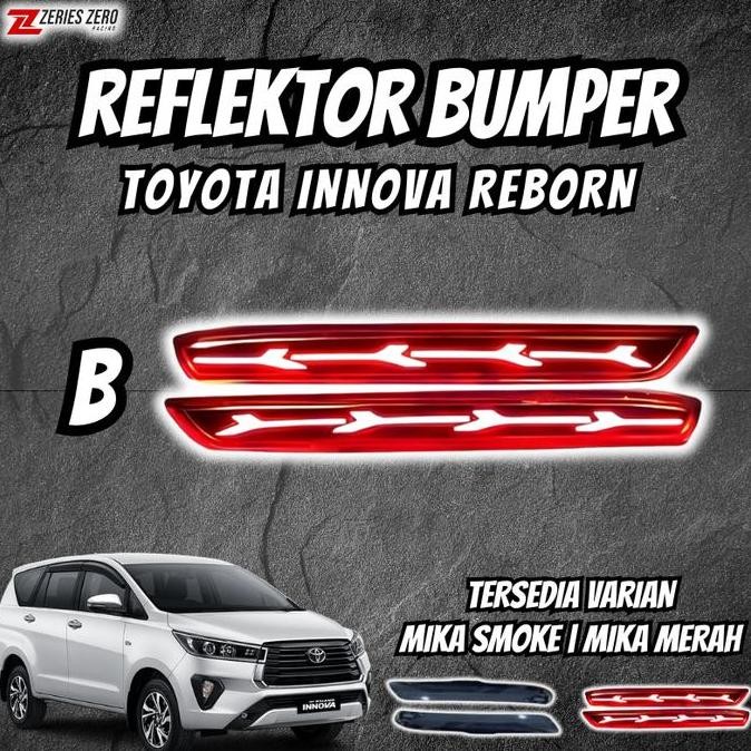 Lampu Reflektor Bumper Innova Reborn 2016 - 2024 Mika Merah Mika Smoke
