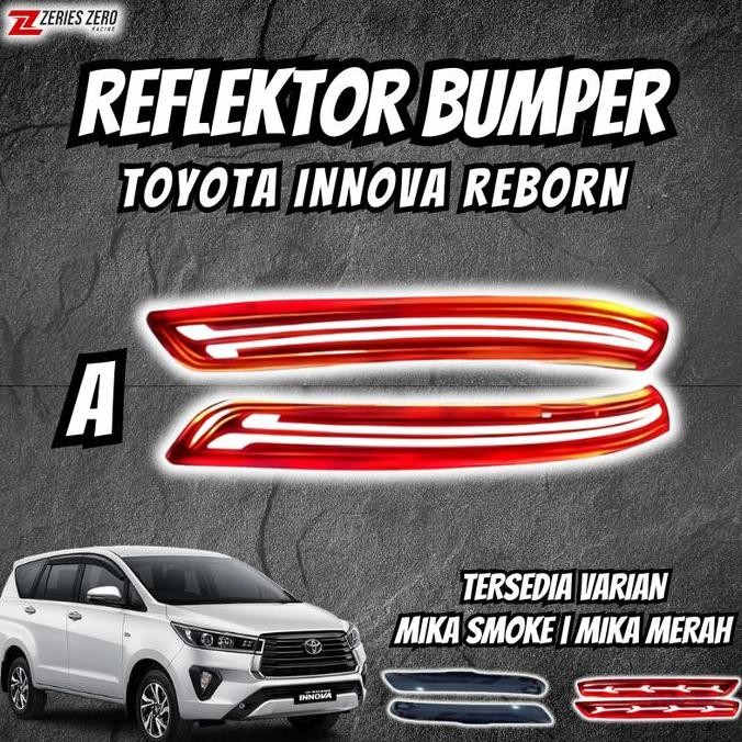 Lampu Reflektor Bumper Innova Reborn 2016 - 2024 Mika Merah Mika Smoke
