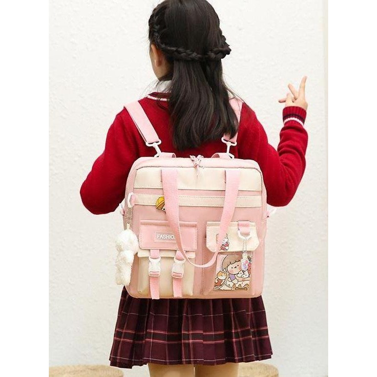 

Spesial Tas Ransel Anak Perempuan Korean Style 3In1 Anti Air Tas Sekolah Anak