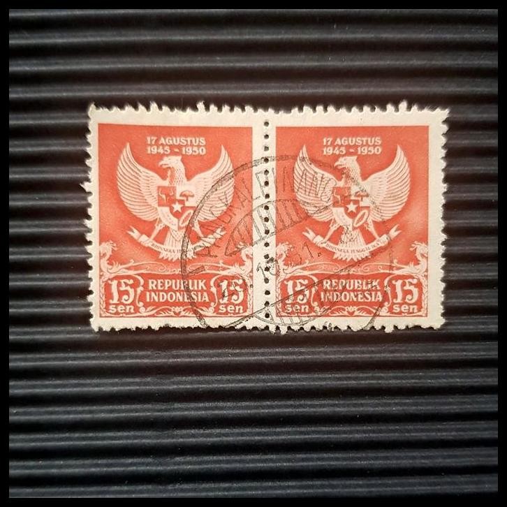 

GRATIS ONGKIR PRANGKO INDONESIA. GARUDA PANCASILA. 15 SEN, PAIR. CAP PANGKALPINANG !!