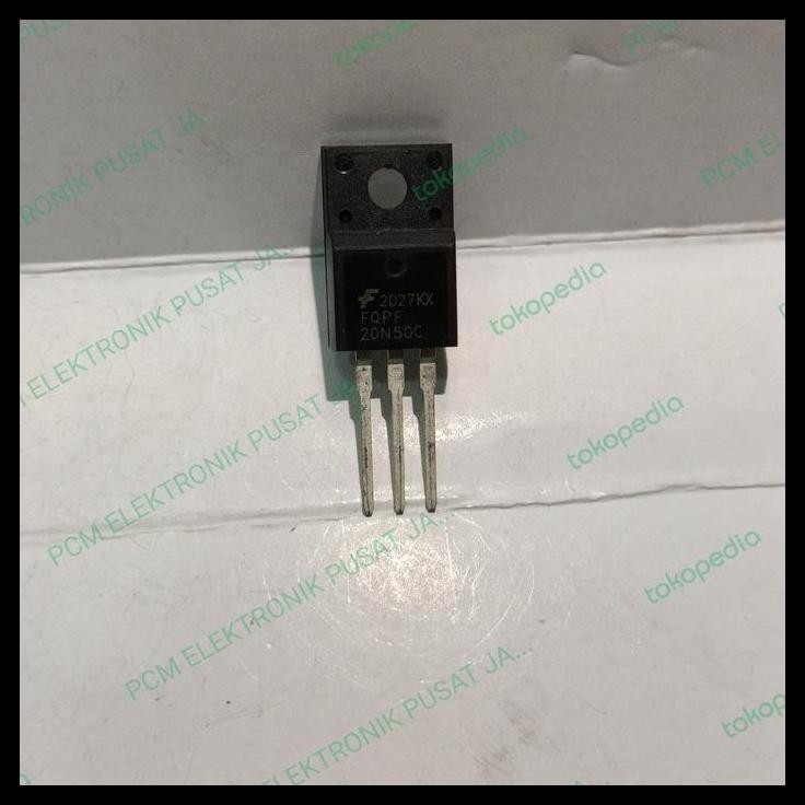 TERMURAH 2159 TRANSISTOR TR MOSFET MOS N FET DIP FQPF20N50C FQPF 20N50C 20N50 