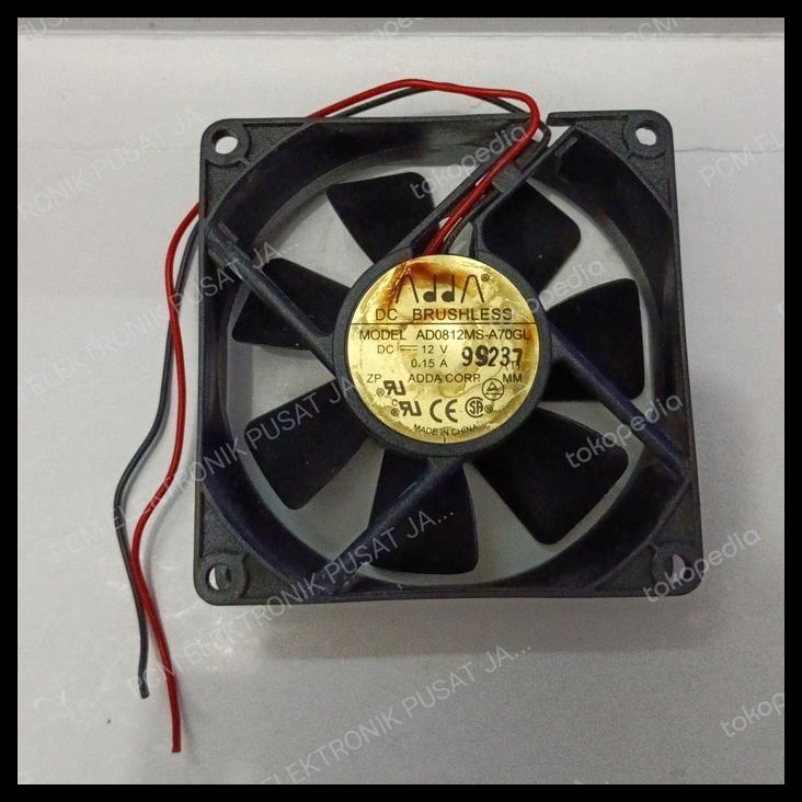 GRATIS ONGKIR 2094 FAN KIPAS ADDA 12 VOLT 2PIN 2 PIN 8CM 8 CM 8X8 DC BRUSHLESS 0.24A