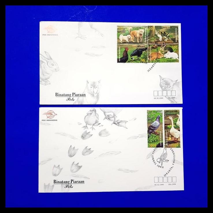 

HOT DEAL PERANGKO/PRANGKO INDONESIA. SHP SERI BINATANG PIARAAN /PETS. SET 2 LBR