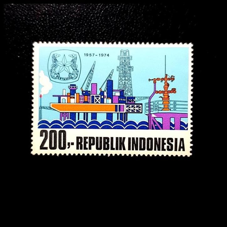 

GRATIS ONGKIR PRANGKO INDONESIA 1974 PENGEBORAN MINYAK LEPAS PANTAI PERTAMINA MNH !
