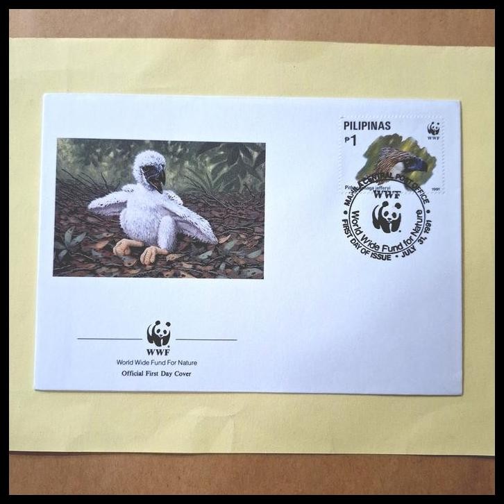 

GRATIS ONGKIR PRANGKO WWF (WORLD WIDE FUND FOR NATURE) BURUNG PITHECOPHAGA JEFFERYI (ELANG FILIPINA) FDC DARI PILIPINAS !!!!!!