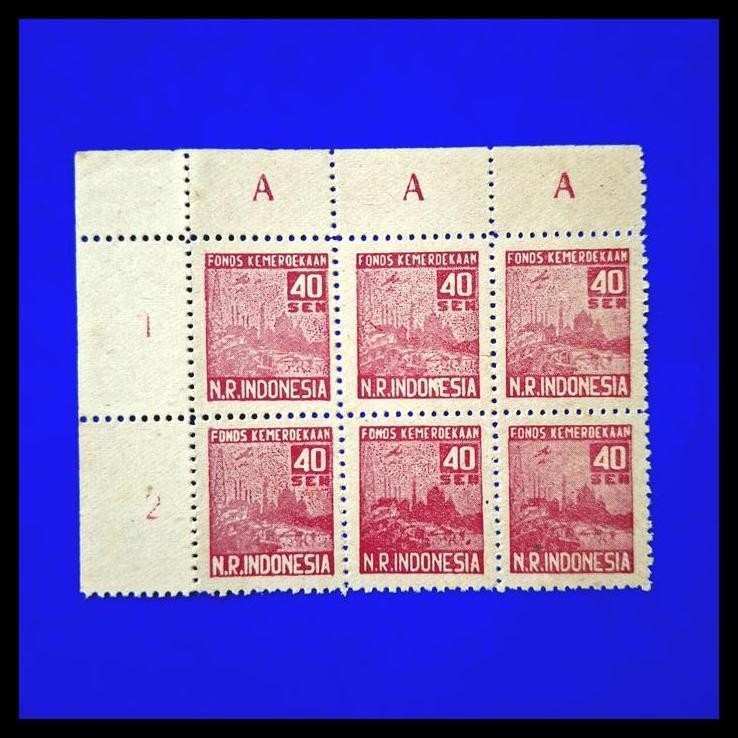 

HOT DEAL PRANGKO INDONESIA REVOLUSI SUMATRA. 1946. S21AA 40 SEN SEN, KERTAS TEBAL. PABRIK MINYAK. BLOK-6. HARGA KATALOG RP 1,5 JUTA !!!!!