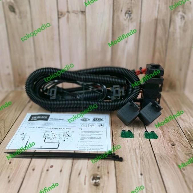 Kabel Relay Set Hella Lampu Depan Headlamp H4 Mobil 2 Relay Original