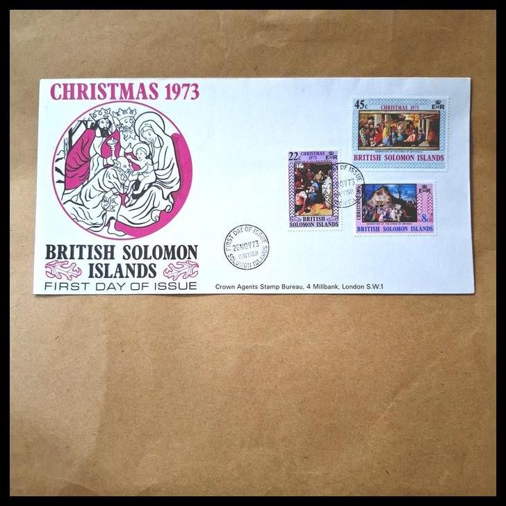 

BEST DEAL PRANGKO TEMA CHRISTMAS/NATAL 1973. FDC BRITISH SOLOMON ISLANDS !!!!!!