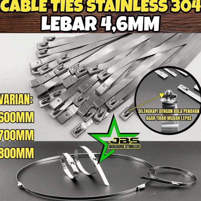 

.........] KABEL TIES LEBAR 4,6MM STAINLESS 304 PANJANG 60/70/80CM TALI PENGIKAT