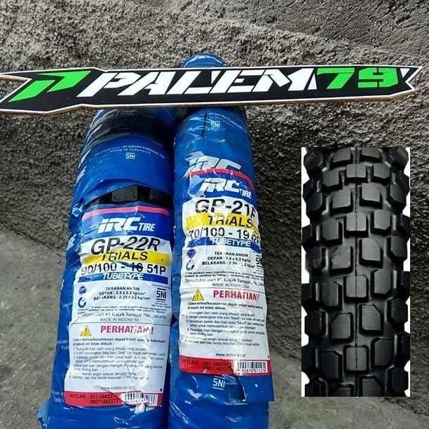 Ban Ori KLX 150 S G Dtracker 19 16 Standar Pabrik - Depan Belakang