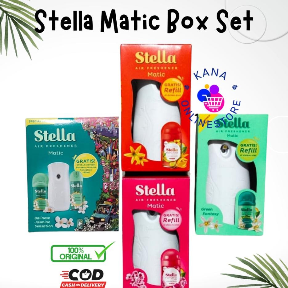 Stella Matic Box Set Pengharum Pewangi Ruangan Otomatis