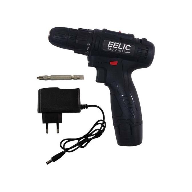 Eelic Meb-Dc120 Alat Listrik Mesin Bor / Obeng Lithium Cordless Drill Kualitas Terbaik Harga Termura