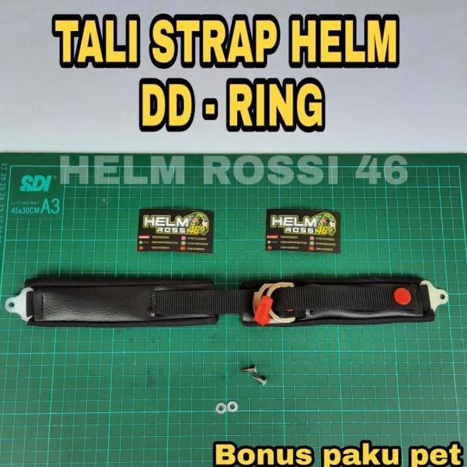 Terlaris Tali Strap Helm - Dd Ring Double D Ring Universal Kyt Ink Nhk Rsv Agv Arai Shoei Nolan Zeus