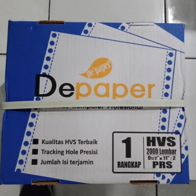 

Continuous form Depaper 9,5 x 11 1 ply full / prs
