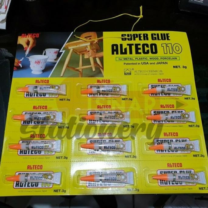 

Lem Alteco 110 1 Pack Isi 12 pcs | Lem Tetes Kuat Serbaguna